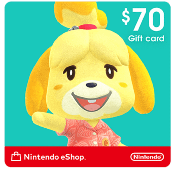 $70 Nintendo Gift Card EEUU  - Gift Card Digital en TodoCodigos.cl
