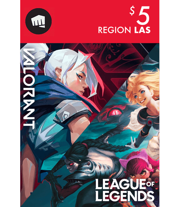 $5 RIOT LAS - Gift Card Digital en TodoCodigos.cl