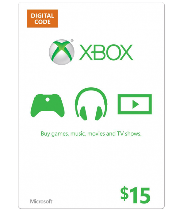 $15 XBOX Gift Card - Gift Card Digital en TodoCodigos.cl