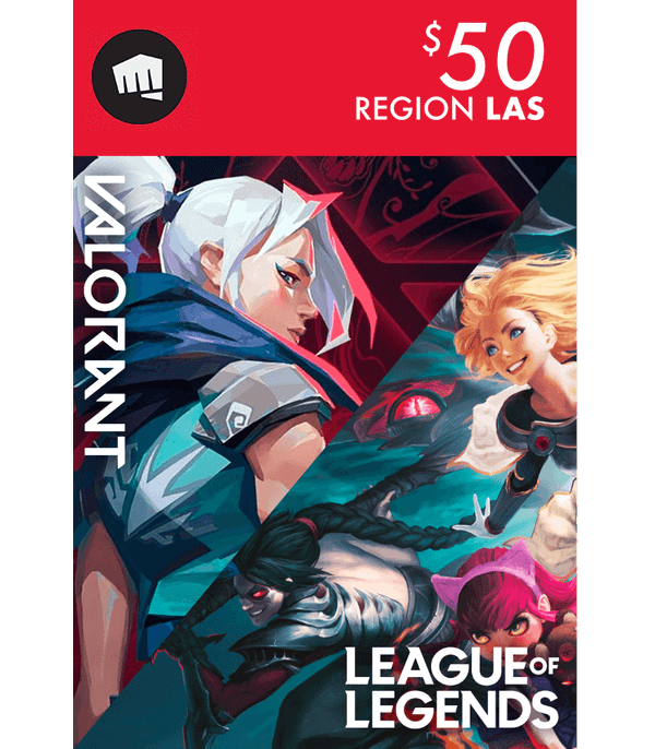 $50 RIOT LAS - Gift Card Digital en TodoCodigos.cl