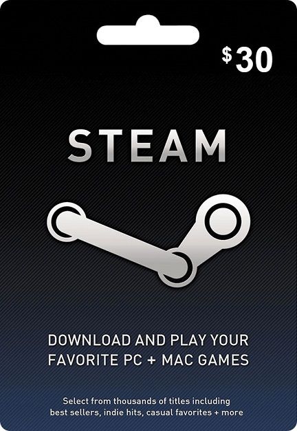 $30 Steam Gift Card - Gift Card Digital en TodoCodigos.cl